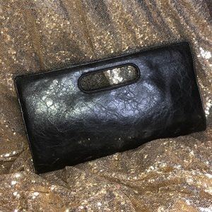 Express Black Clutch
